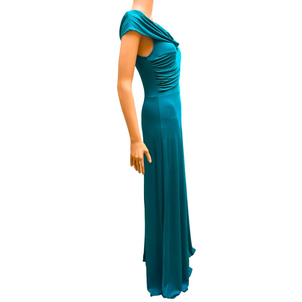 Plenty by Tracy Reese Vibrant Teal Sleeveless Maxi Dress Small - Picture 3 of 6